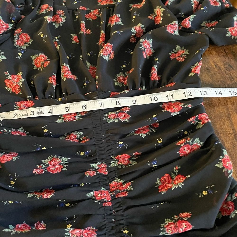 Zara PRINTED ROSES DRESS - Picture 8 of 16